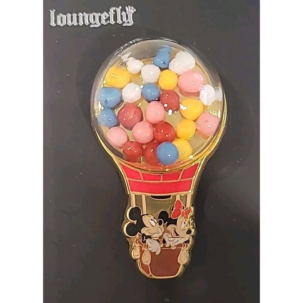 Loungefly Disney Mickey & Minnie Mouse Hot Air Balloon 3-D Dome Enamel Pin